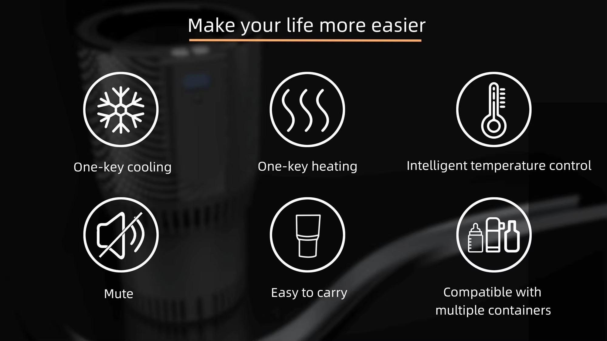 JZYZ Smart Electronic Cooling Heating 750Ml Cup with LED Display Rechargeable Battery Thermal Insulation for Travel Outdoor Use