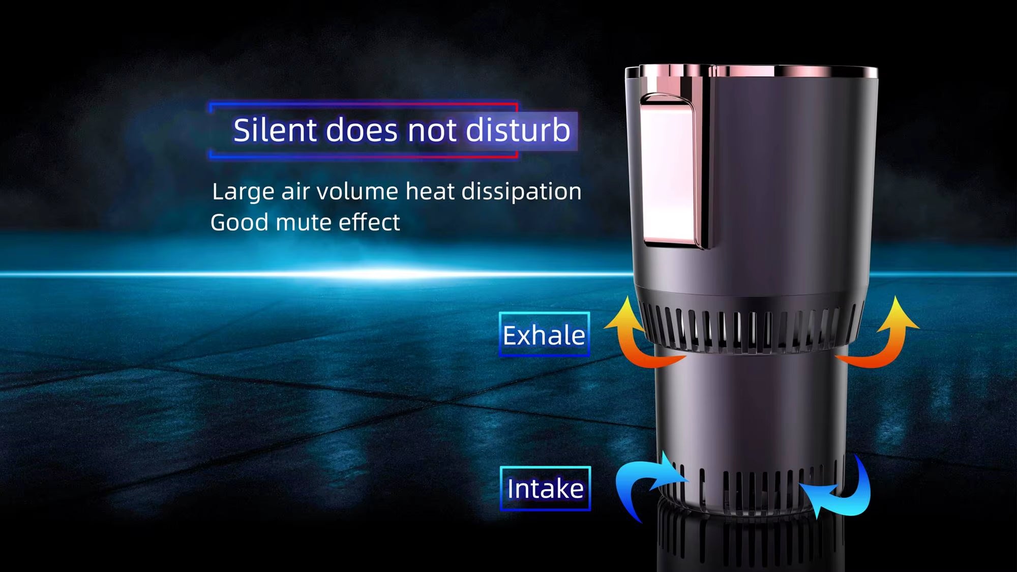 JZYZ Smart Electronic Cooling Heating 750Ml Cup with LED Display Rechargeable Battery Thermal Insulation for Travel Outdoor Use