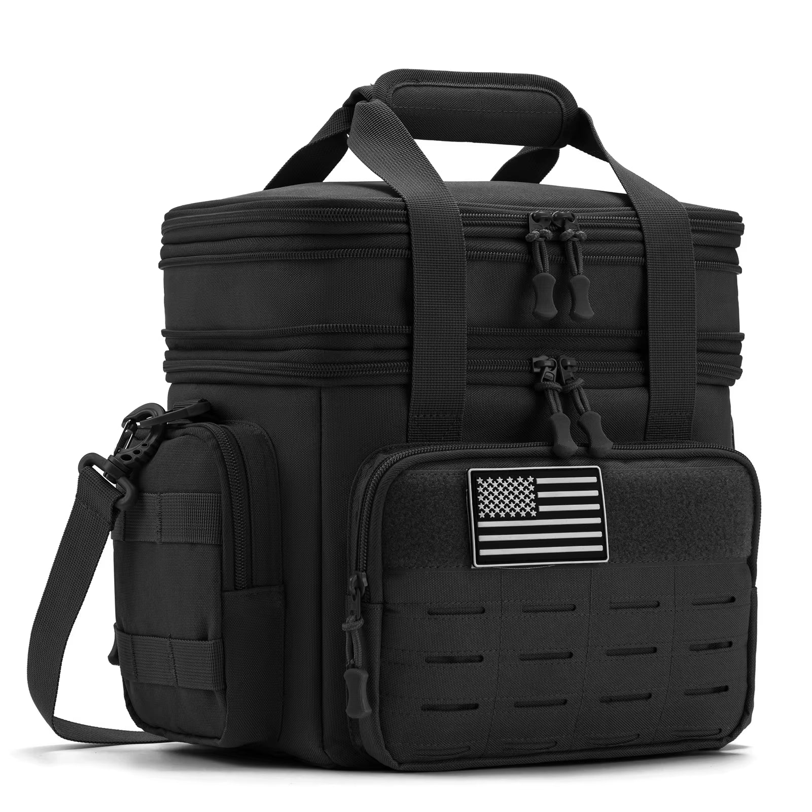18L Tactical Lunch Box for Men Expandable Heavy Duty Insulated Cooler Bag Leakproof Thermal Bag Work Camping Outdoor Picnic
